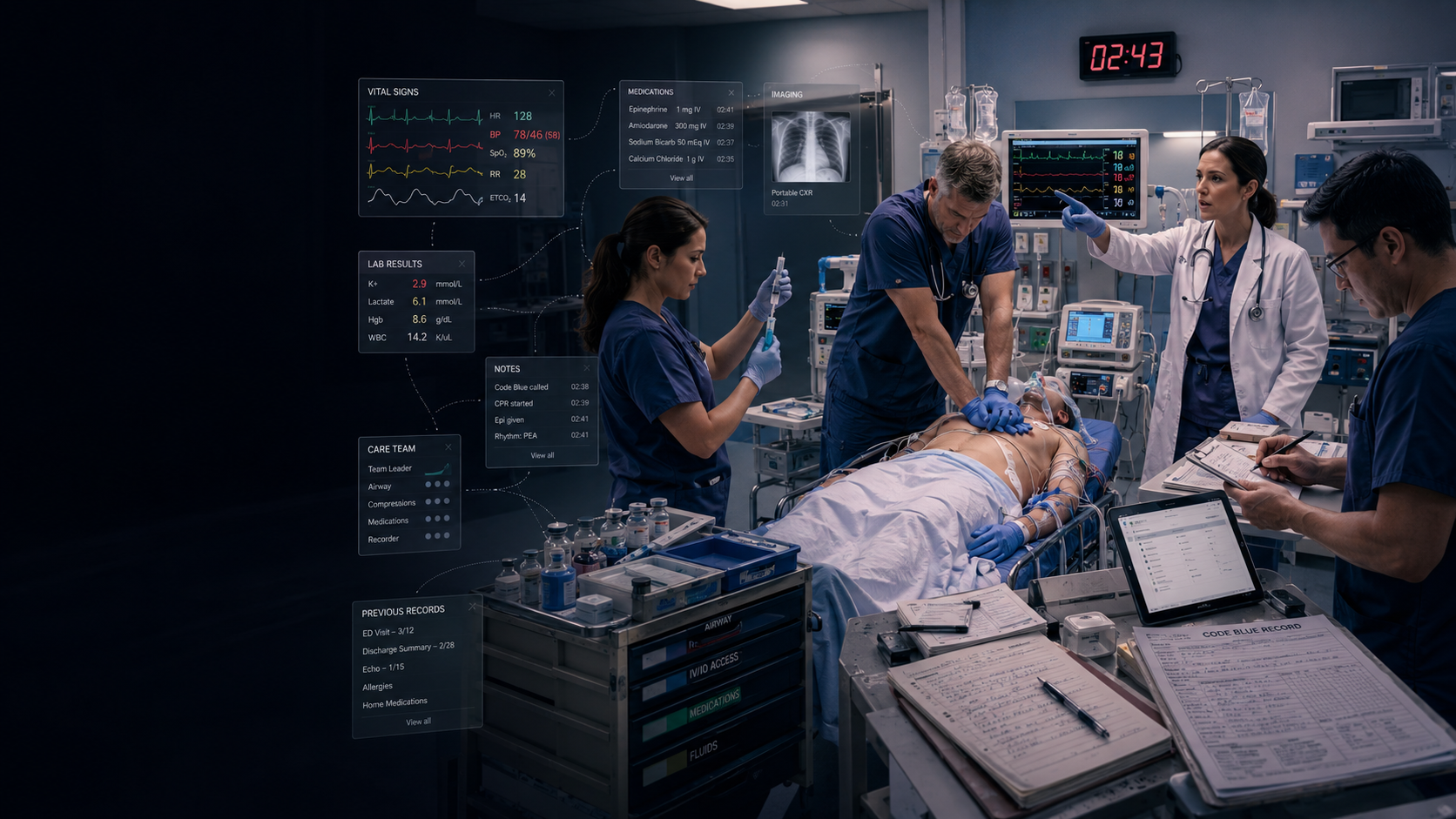 AiMediQ™ in a resuscitation bay